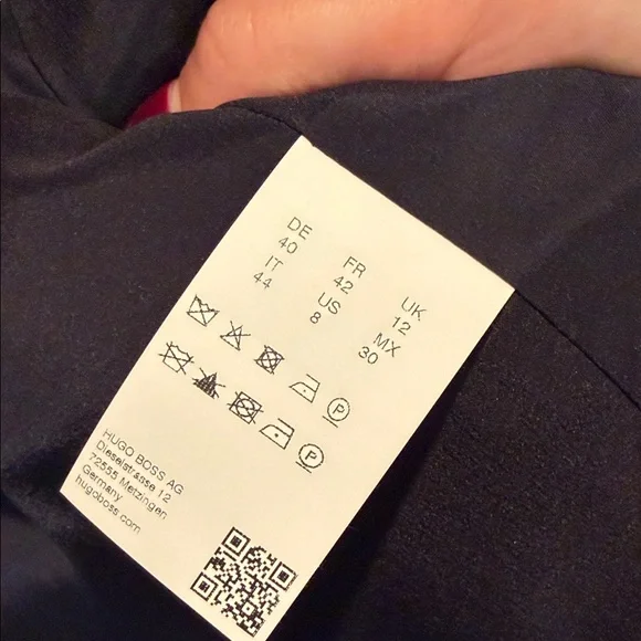 Hugo Boss Plaid Blazer in Gray and Orange - Picture 6 of 6